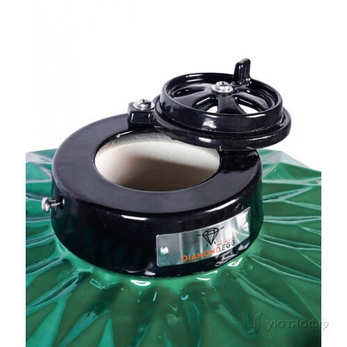 Угольный гриль Diamond Egg XL Pro Green большой зеленый Угольный гриль Diamond Egg XL Pro Green большой зеленый