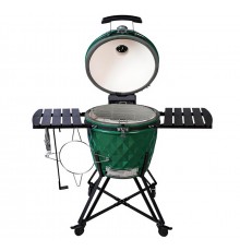 Керамический гриль Diamond Egg XL Pro Green (диаметр 56 см)