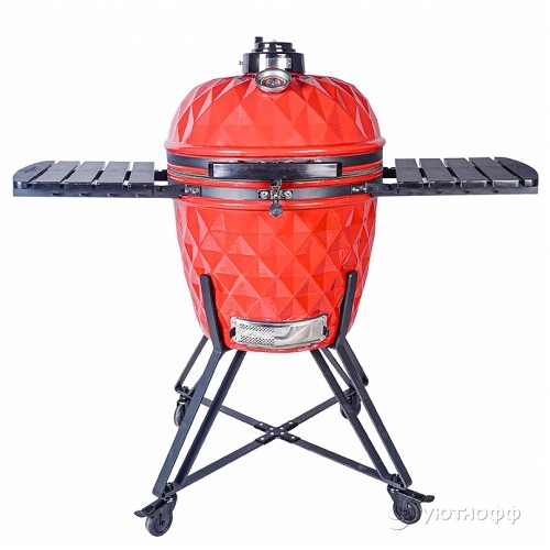 Угольный гриль Diamond Egg XL Pro Red большой красный Угольный гриль Diamond Egg XL Pro Red большой красный