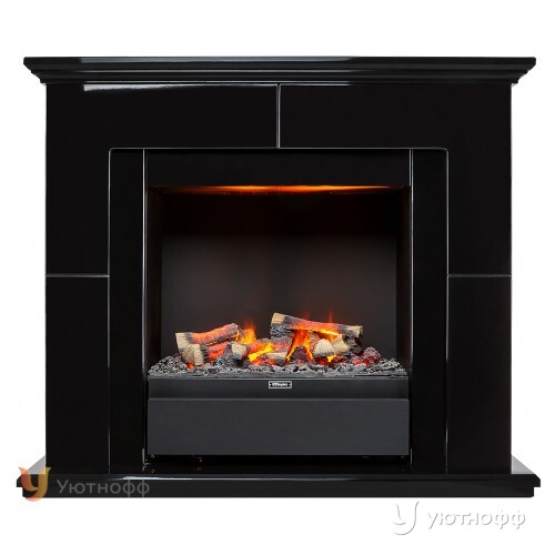 Электрокамин Сьют Блэк с очагом 3Д Албани
