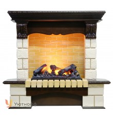 Угловой каминокомплект Пьер Люкс 600 (Pierre Luxe Corner + очаг Dimplex 3D Cassette 600)