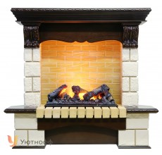 Угловой каминокомплект Пьер Люкс 600 (Pierre Luxe Corner + очаг Dimplex 3D Cassette 600)