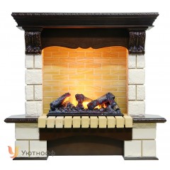 Угловой каминокомплект Пьер Люкс 600 (Pierre Luxe Corner + очаг Dimplex 3D Cassette 600)