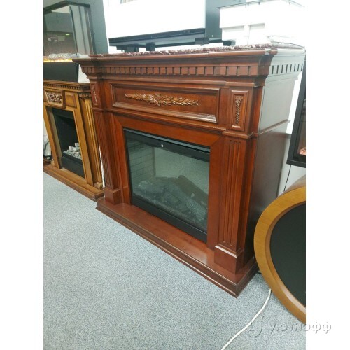 Электрокамин Люксембург вишня с очагом Симфония 3020