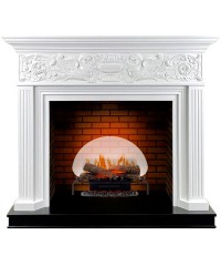 Каминокомплект Палис белый (портал Palace + очаг Revillusion RLG25)