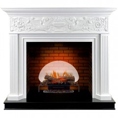 Каминокомплект Палис белый (портал Palace + очаг Revillusion RLG25)