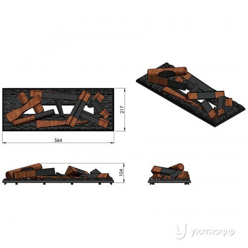 Электроочаг 3D Cassette 400 LNH-INT с дровами Электроочаг 3D Cassette 400 LNH-INT с дровами