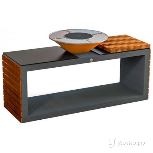 Угольный гриль DIO Kitchen Long 1000 с чугунной поверхностью Угольный гриль DIO Kitchen Long 1000 с чугунной поверхностью