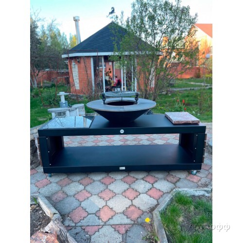 Угольный гриль DIO Kitchen Long 1000 с чугунной поверхностью Угольный гриль DIO Kitchen Long 1000 с чугунной поверхностью