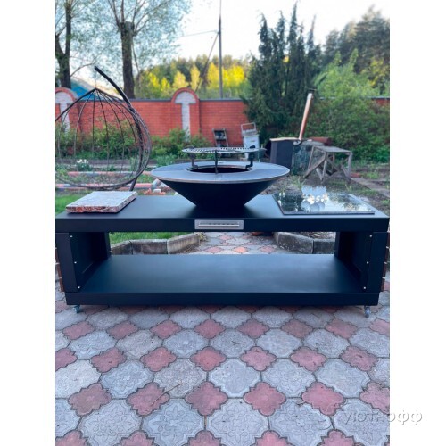 Угольный гриль DIO Kitchen Long 1000 с чугунной поверхностью Угольный гриль DIO Kitchen Long 1000 с чугунной поверхностью