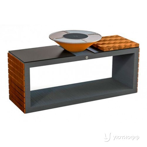 Угольный гриль DIO Kitchen Long 750 с чугунной поверхностью Угольный гриль DIO Kitchen Long 750 с чугунной поверхностью