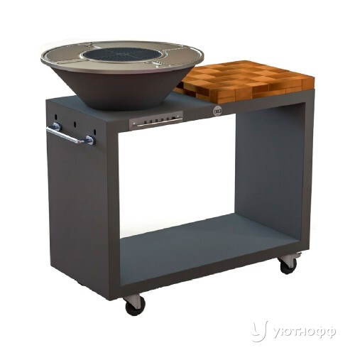 Угольный гриль DIO Kitchen Street 1000 с чугунной поверхностью Угольный гриль DIO Kitchen Street 1000 с чугунной поверхностью