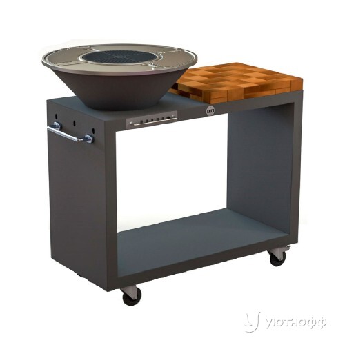 Угольный гриль DIO Kitchen Street 750 с чугунной поверхностью Угольный гриль DIO Kitchen Street 750 с чугунной поверхностью