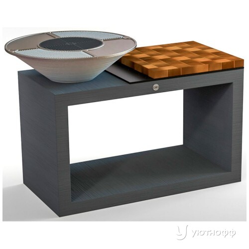 Угольный гриль DIO Kitchen Street 750 с чугунной поверхностью Угольный гриль DIO Kitchen Street 750 с чугунной поверхностью