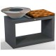 Угольный гриль DIO Kitchen Street 750 с чугунной поверхностью