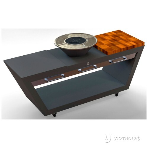 Угольный гриль DIO Premium decor 1000 с поверхностью из чугуна Угольный гриль DIO Premium decor 1000 с поверхностью из чугуна