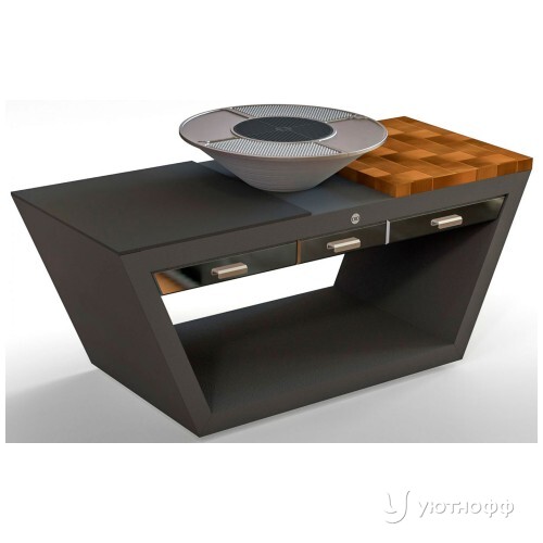 Угольный гриль DIO Premium decor 750 с поверхностью из чугуна Угольный гриль DIO Premium decor 750 с поверхностью из чугуна