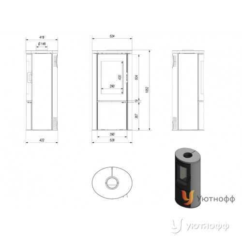 Дровяная печь Кратки/AB/S/KAMIEN/SANDSTON Дровяная печь Кратки/AB/S/KAMIEN/SANDSTON
