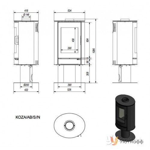 Дровяная печь Кратки Коза/AB/S/N Дровяная печь Кратки Коза/AB/S/N