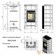 Дровяная печь Kratki Blanka stove (печь Кратки Бланка)