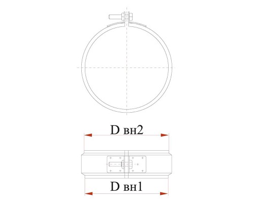 Хомут соединительный без изоляции Дымок 120 мм (0,5 мм)