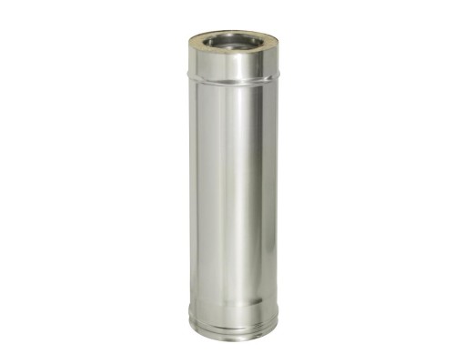 Двустенная труба 1 м Дымок для дымохода 150/230 мм (толщина стали 0,5 мм)