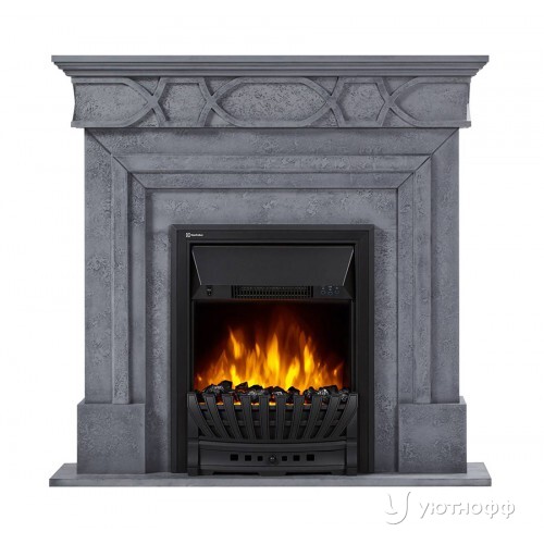 Электрокамин Антико СТД серый с очагом Electrolux Classic EFP/P-1020LS
