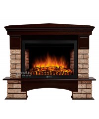 Угловой каминокомплект Форте Вуд 30 (портал Forte Wood 30U + очаг Electrolux EFP/P - 3020LS)