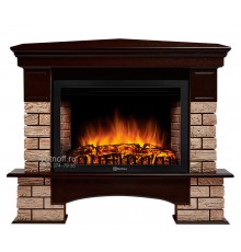 Угловой каминокомплект Форте Вуд 30 (портал Forte Wood 30U + очаг Electrolux EFP/P - 3020LS)