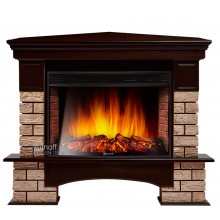 Угловой каминокомплект Форте Вуд 33 (портал Forte Wood 30U + очаг Electrolux 3320)