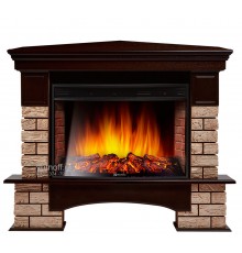 Угловой каминокомплект Форте Вуд 33 (портал Forte Wood 30U + очаг Electrolux 3320)