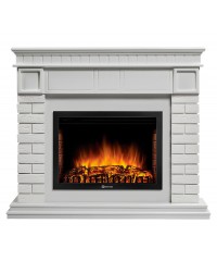 Каминокомплект Брикс 25 белый (портал Bricks 25 + очаг Electrolux EFP/P-2520LS)