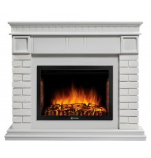 Каминокомплект Брикс 25 белый (портал Bricks 25 + очаг Electrolux EFP/P-2520LS)