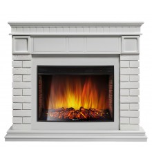 Каминокомплект Брикс 27 белый (портал Bricks 25 + очаг Electrolux EFP/P - 2720LS)