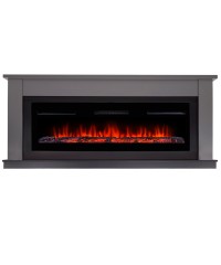 Каминокомплект Канто Лонг графит (портал Canto Long + очаг Infinity 1600 ULS)