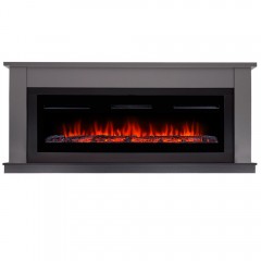 Каминокомплект Канто Лонг графит (портал Canto Long + очаг Infinity 1600 ULS)