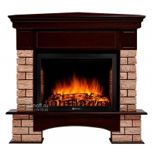 Угловой каминокомплект Форте Вуд 25 (портал Forte Wood 25 + очаг Electrolux EFP/P - 2520LS)