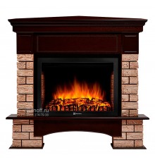 Угловой каминокомплект Форте Вуд 25 (портал Forte Wood 25 + очаг Electrolux EFP/P - 2520LS)