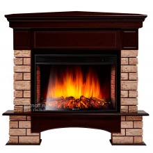 Угловой каминокомплект Форте Вуд 27 (портал Forte Wood 25 + очаг Electrolux EFP/P - 2720LS)