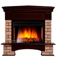 Угловой каминокомплект Форте Вуд 27 (портал Forte Wood 25 + очаг Electrolux EFP/P - 2720LS)