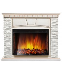 Каминокомплект Порто 27 беленый дуб (портал Porto 25 + очаг Electrolux EFP/P-2720LS)