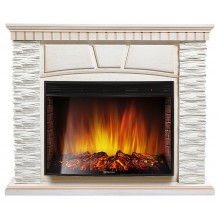 Каминокомплект Порто 27 беленый дуб (портал Porto 25 + очаг Electrolux EFP/P-2720LS)