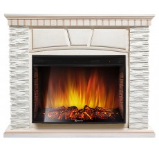 Каминокомплект Порто 27 беленый дуб (портал Porto 25 + очаг Electrolux EFP/P-2720LS)