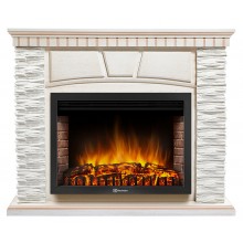 Каминокомплект Порто 30 беленый дуб (портал Porto 30 + очаг Electrolux EFP/P-3020LS)