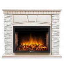 Каминокомплект Порто 30 беленый дуб (портал Porto 30 + очаг Electrolux EFP/P-3020LS)