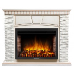 Каминокомплект Порто 30 беленый дуб (портал Porto 30 + очаг Electrolux EFP/P-3020LS)