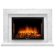 Каминокомплект Симпл 25 белый мрамор (портал Simple 25 + очаг Electrolux EFP/P - 2520LS)