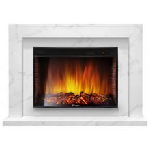 Каминокомплект Симпл 27 белый мрамор (портал Simple 25 + очаг Electrolux EFP/P - 2720LS)
