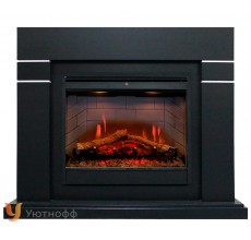 Каминокомплект Линдос 26 (портал Lindos Black + очаг Dimplex Symphony 26 DF 2608)