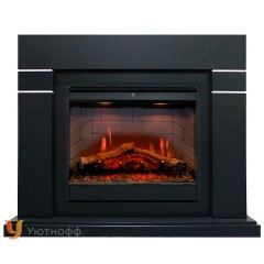 Каминокомплект Линдос 26 (портал Lindos Black + очаг Dimplex Symphony 26 DF 2608)